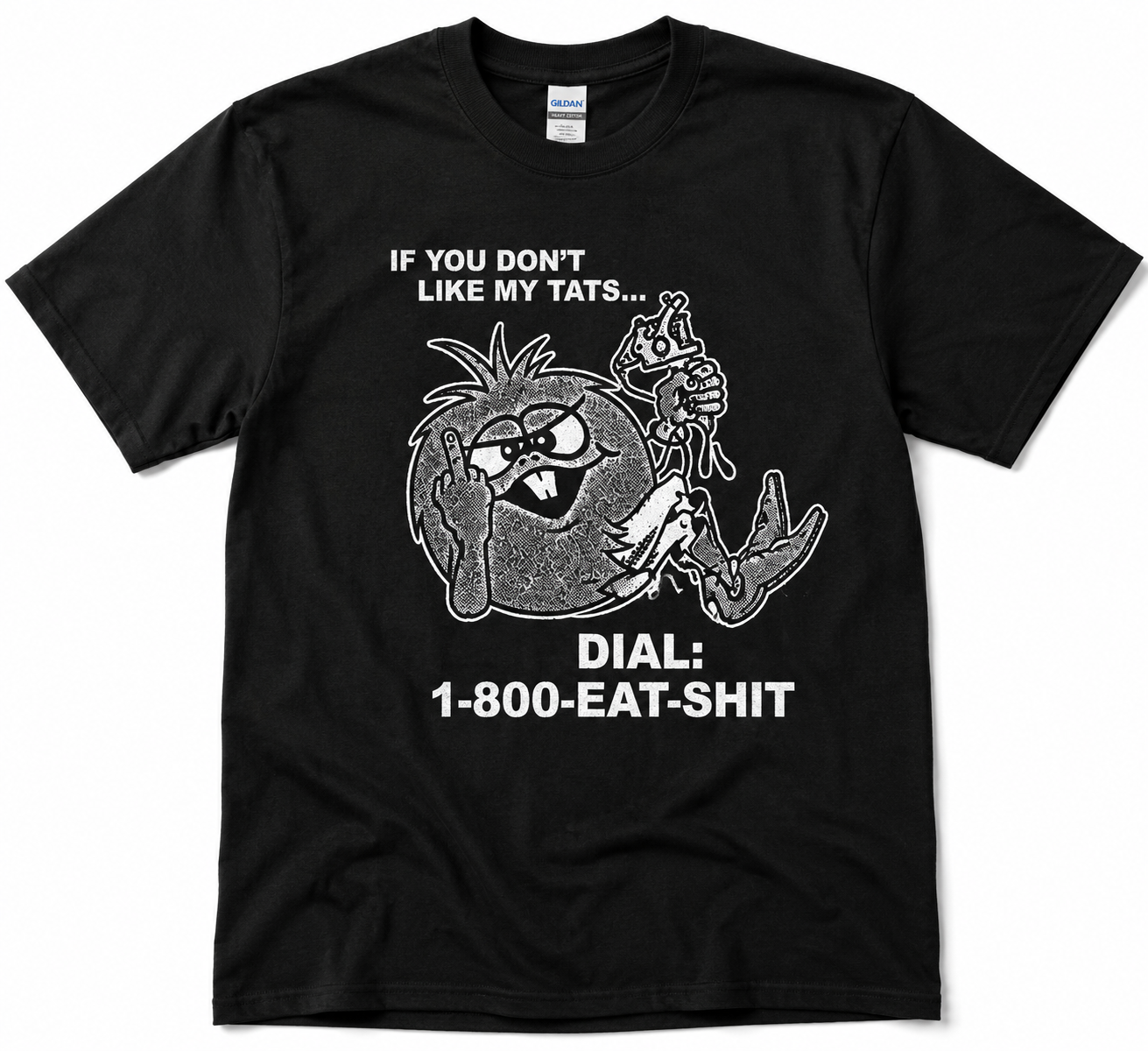 EAT SH*T BLACK T-SHIRT