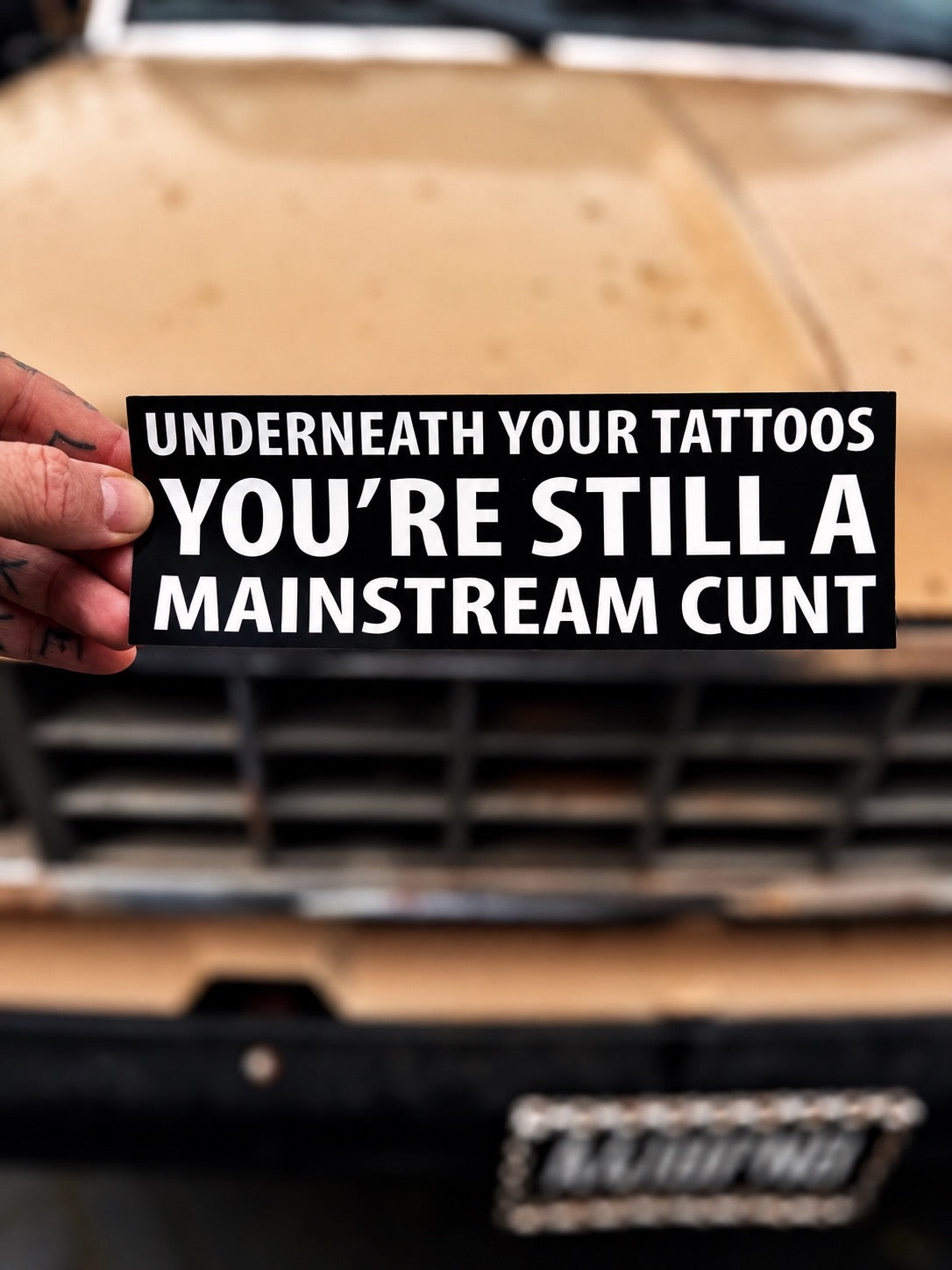 MAINSTREAM C*NT BUMPER STICKER
